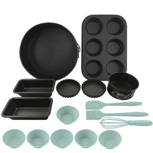 16 Piece Nonstick Bakeware Set Multi Size Baking Sheet Pans In Non Stick Carbon Steel For Cake Muffin Cookie Pizza