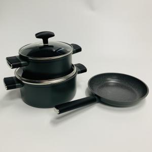 PFOA free press+edge roll Aluminum non stick cookware(set of 5)